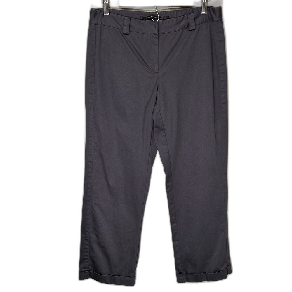 ISDA & Co Women's Charcoal Grey Size 10 Chinos 100% Silk Trimming